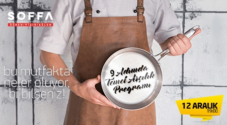9 Adım'da Temel Aşçılık Etkinlik Afişi