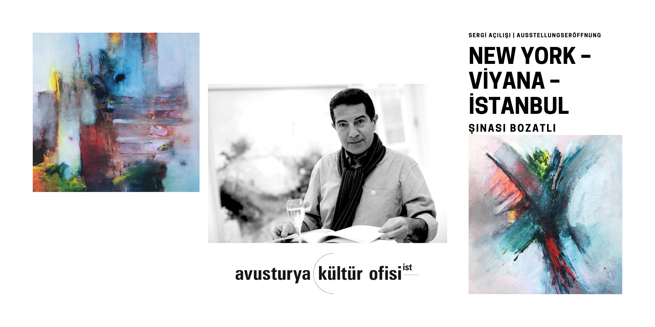 "NEW YORK – VİYANA – İSTANBUL" Şinasi Bozatlı Etkinlik Afişi