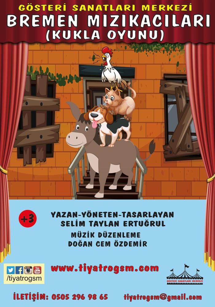 Bremen Mızıkacıları (Kukla Oyunu) Etkinlik Afişi