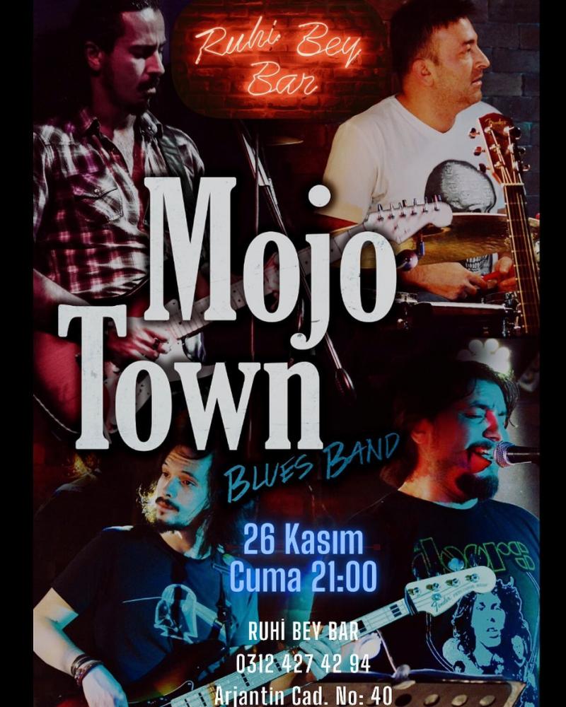 Mojo Town Blues Band Blues Konseri Etkinlik Afişi