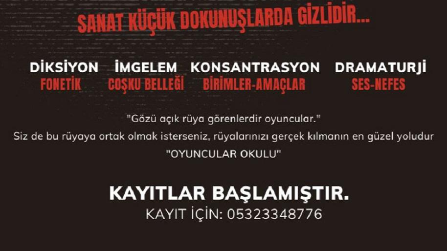 Metin Zakoğlu ile Oyuncular Okulu Etkinlik Afişi