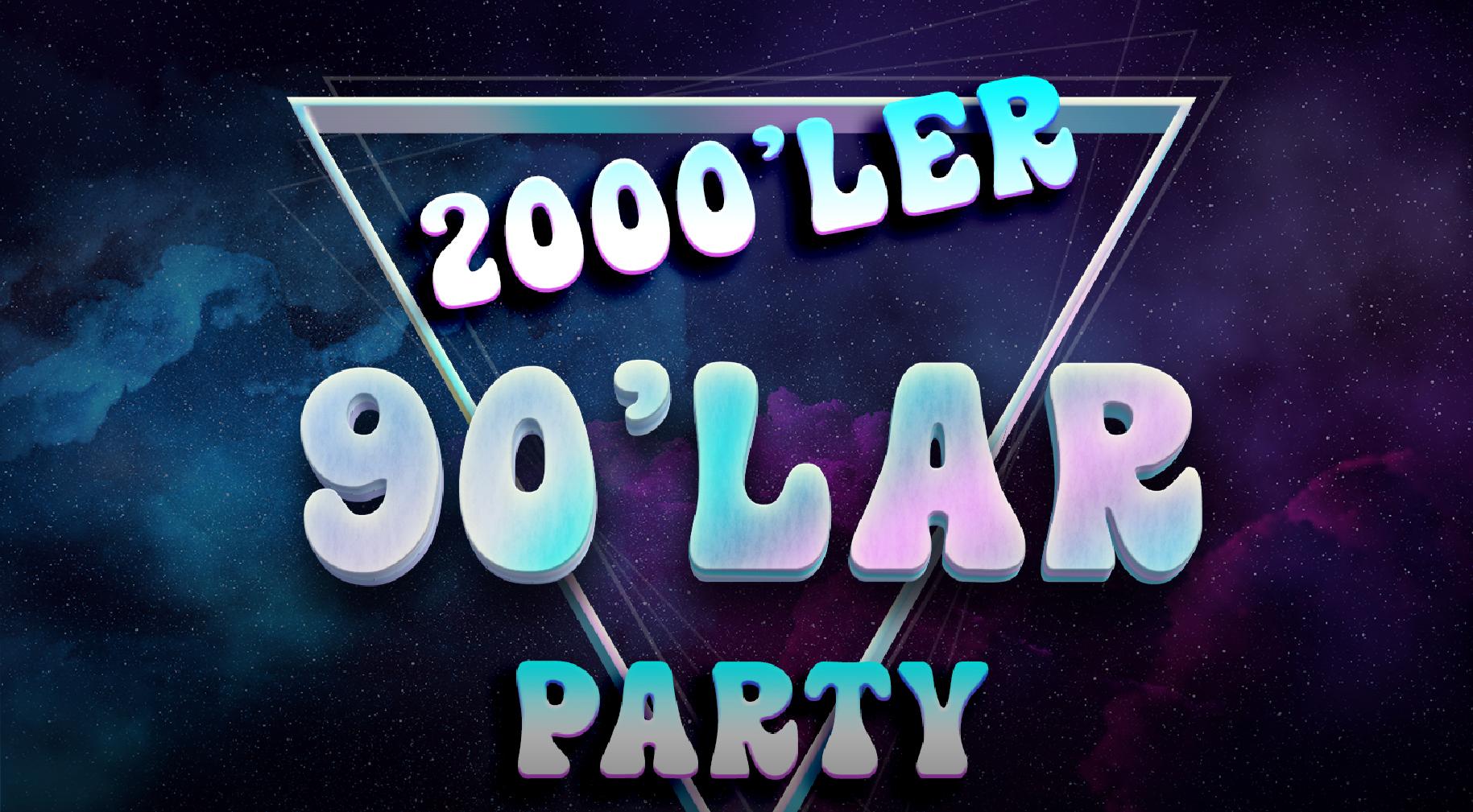 DJ Mix ile 90’lardan Günümüze Türkçe Pop Partisi Etkinlik Afişi