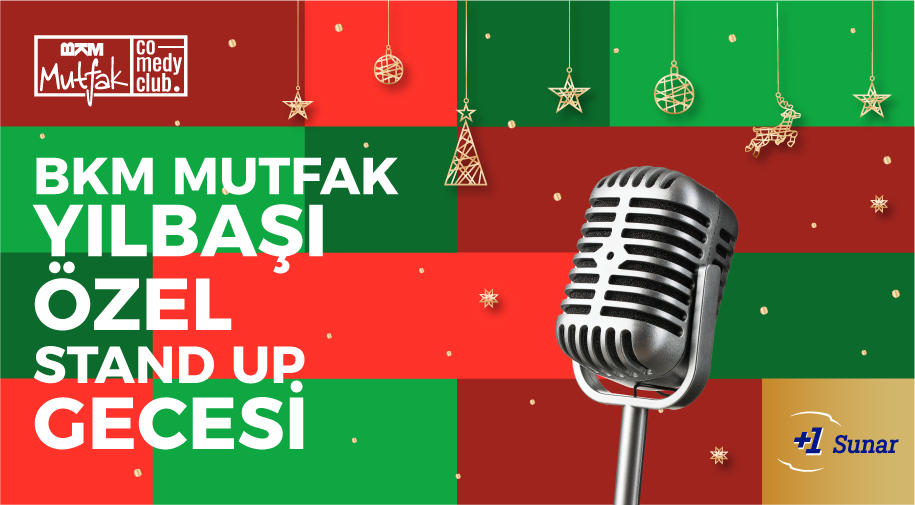BKM Mutfak Yılbaşı Özel Stand Up Gecesi Etkinlik Afişi