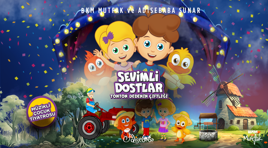 Sevimli Dostlar - Tonton Dedenin Çiftliği Etkinlik Afişi