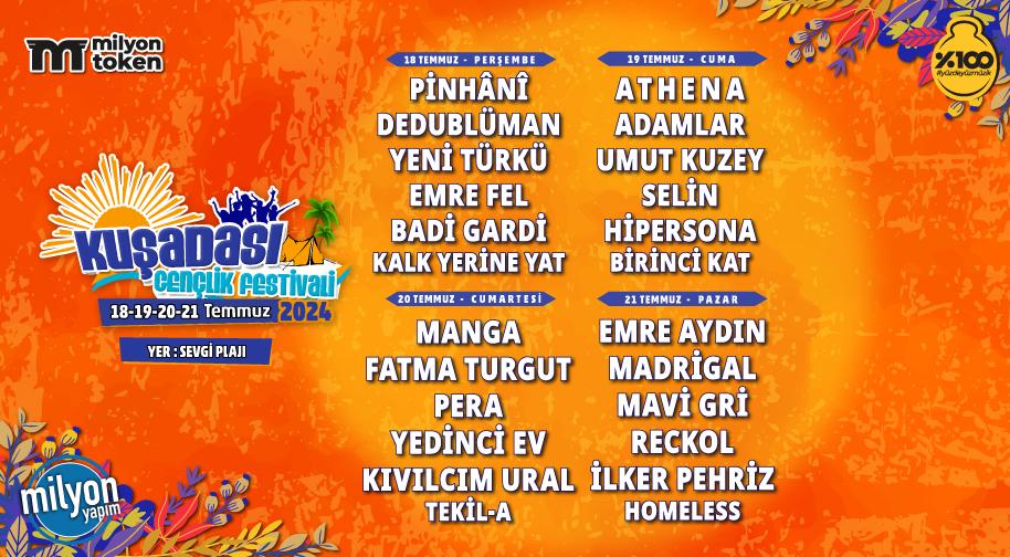 Kuşadası Gençlik Festivali - VIP Günlük (Dilediğin Bir Gün) Etkinlik Afişi