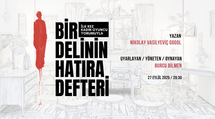 Bir Delinin Hatıra Defteri etkinlik afişi