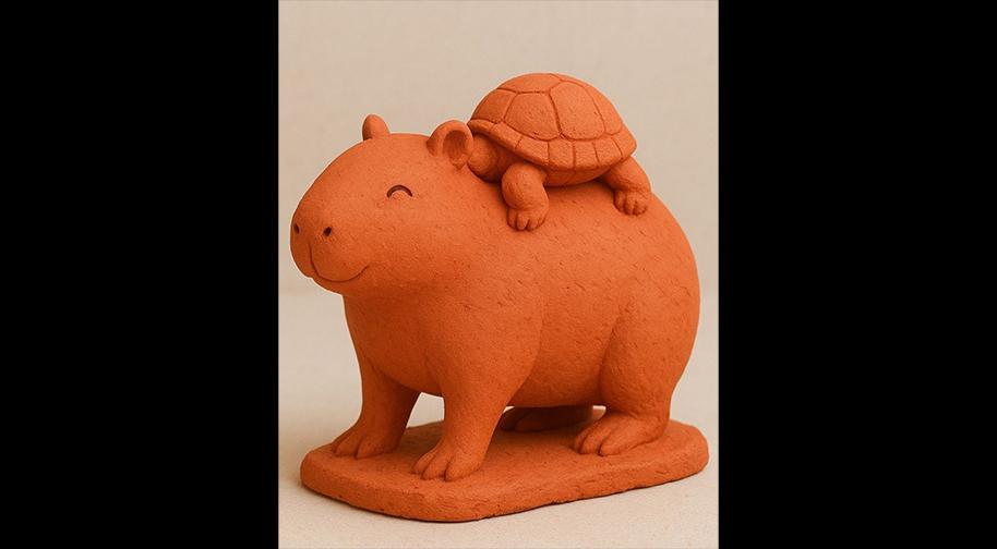 Masterpiece Galata Heykel - Capybara Yeşil Sulufet Etkinlik Afişi