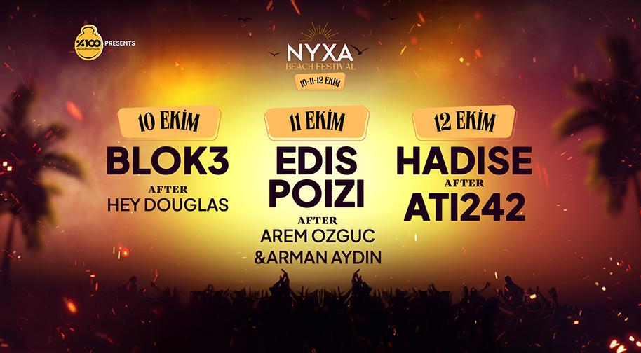 NYXA Beach Festival 1.Gün - Blok3 - After Party - Hey! Douglas Etkinlik Afişi