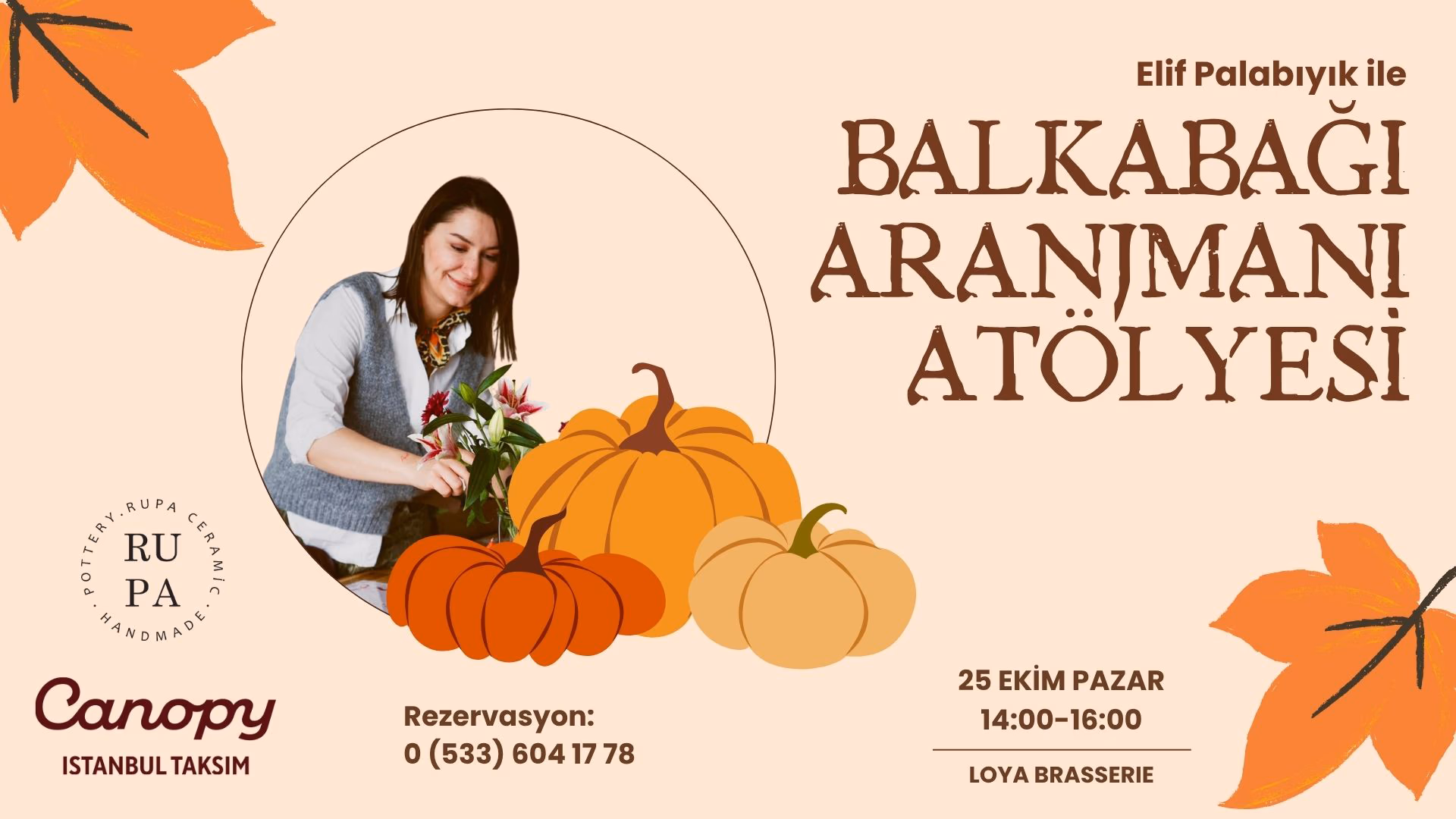 Balkabağı Aranjmanı Atölyesi