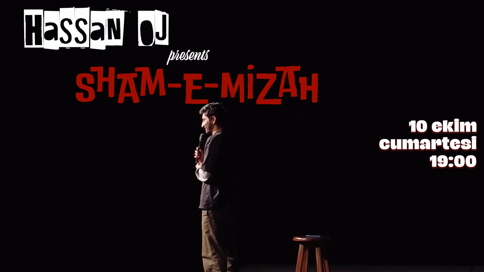Hassan OJ presents Sham-e-mizah etkinlik afişi
