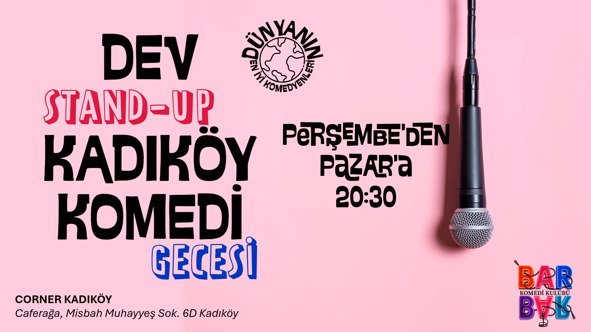 Stand Up Kadıköy Komedi Gecesi - Cumartesi