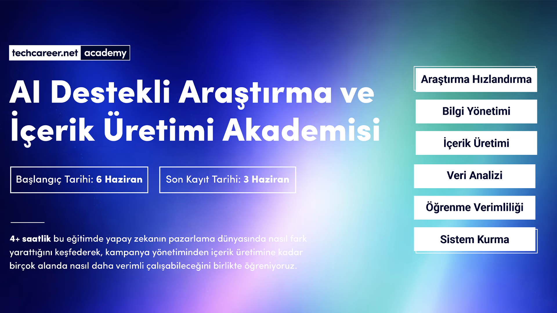 AI Destekli Araştırma ve İçerik Üretimi Akademisi