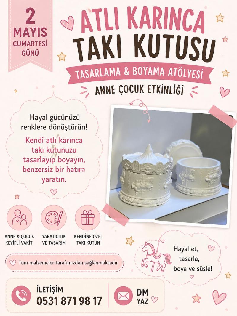 Atlı Karınca Takı Kutusu Tasarlama & Boyama