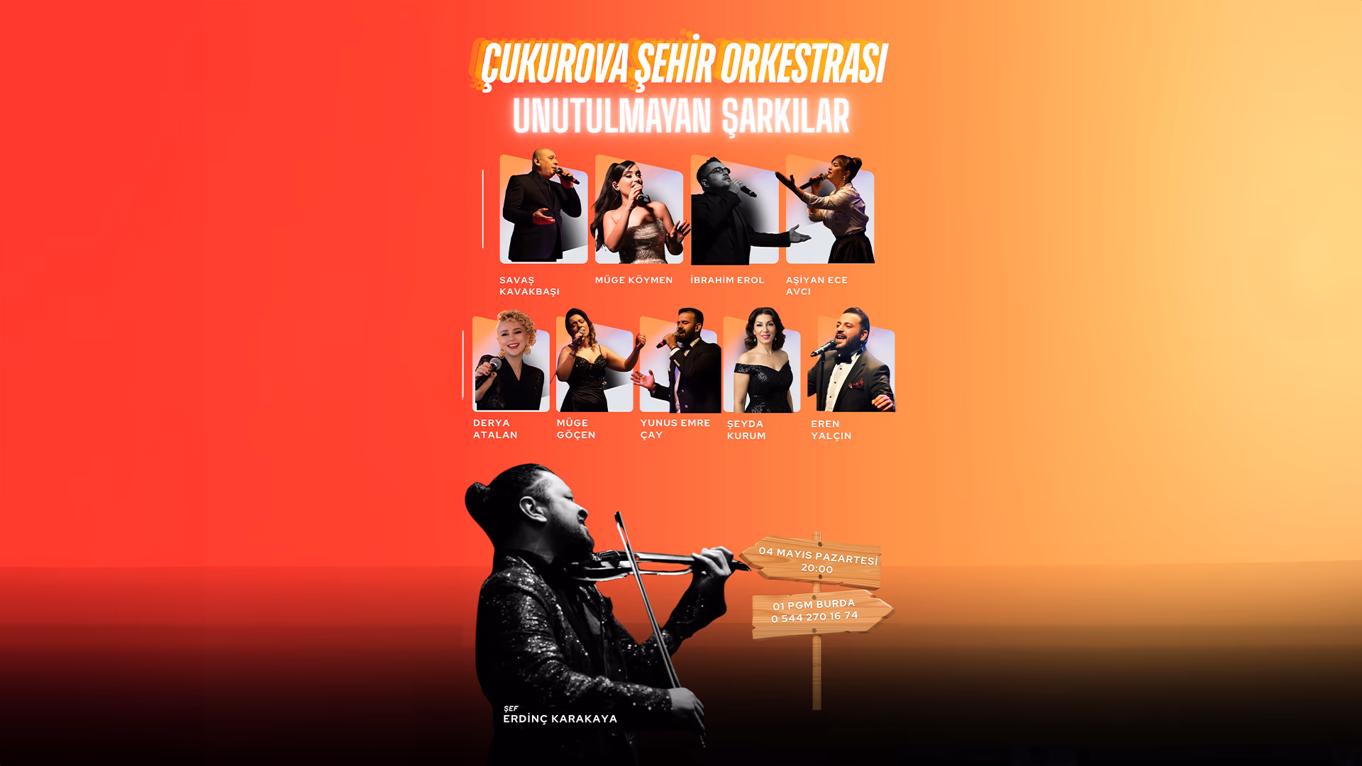 Çukurova Şehir Orkestrası Unutulmayan Şarkılar Buluşması