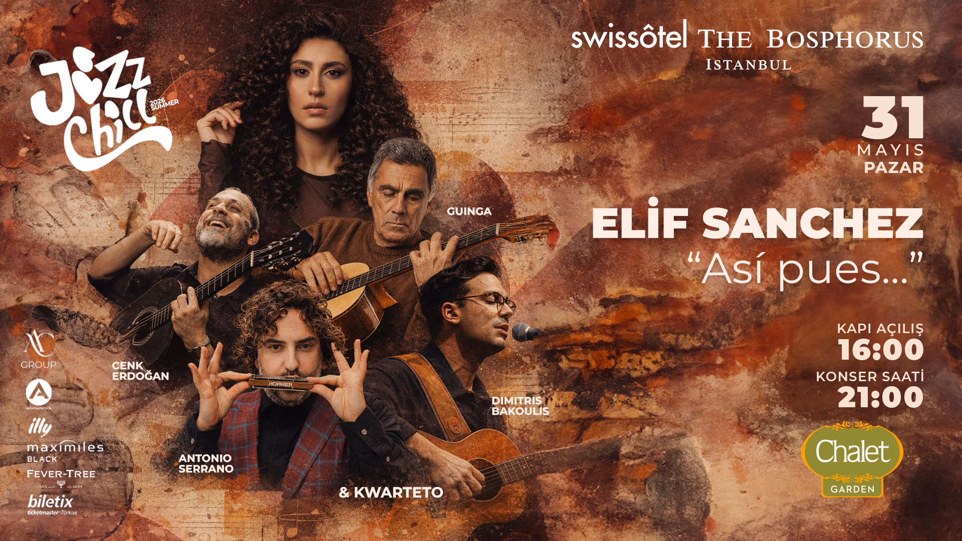 Elif Sanchez & Guinga & Antonio Serrano & Cenk Erdoğan & Dimitris Bakoulis