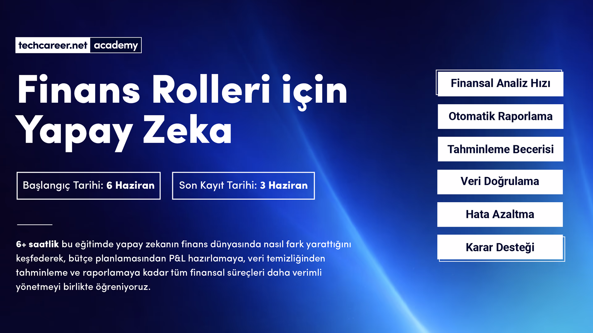 Finans Rolleri için Yapay Zeka