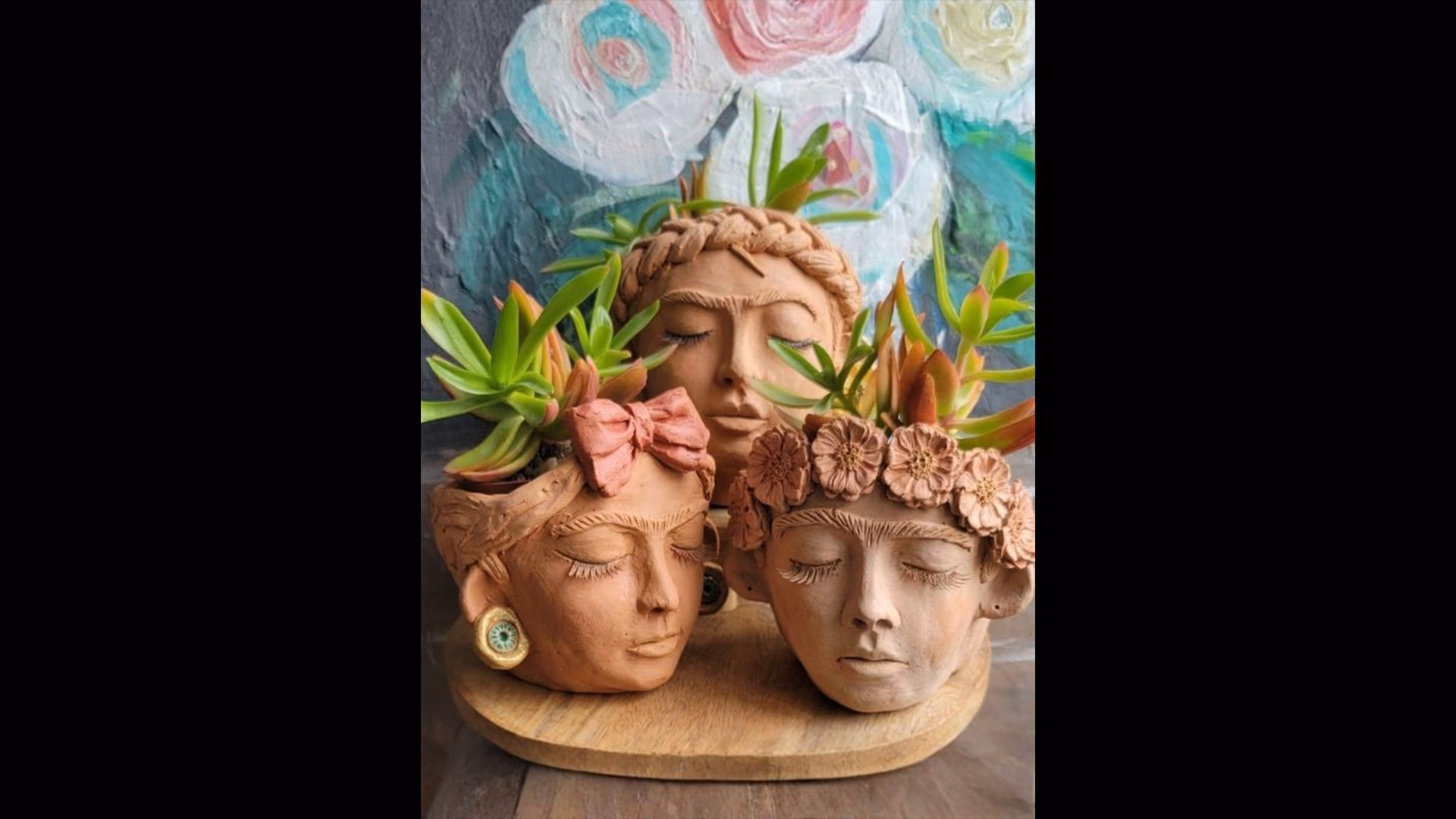 Heykel - Frida Saksı