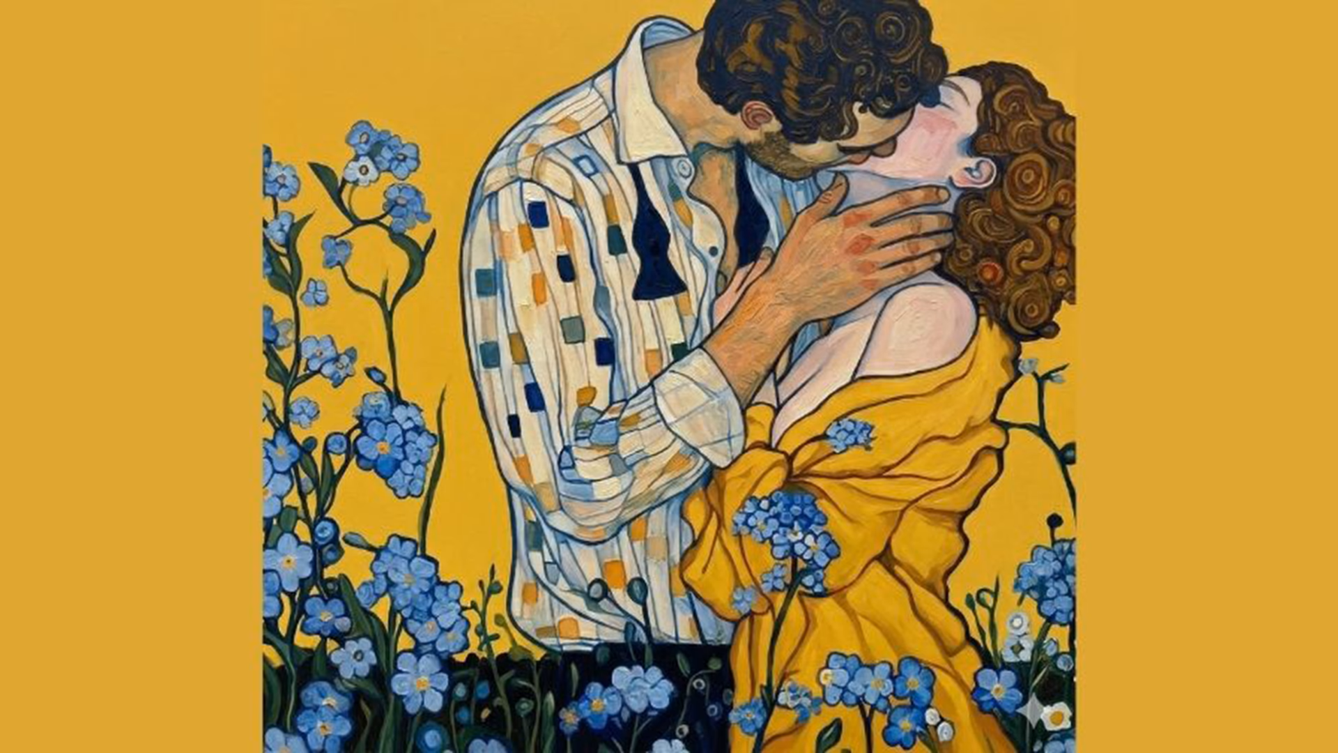 Resim - Klimt Modern Kiss