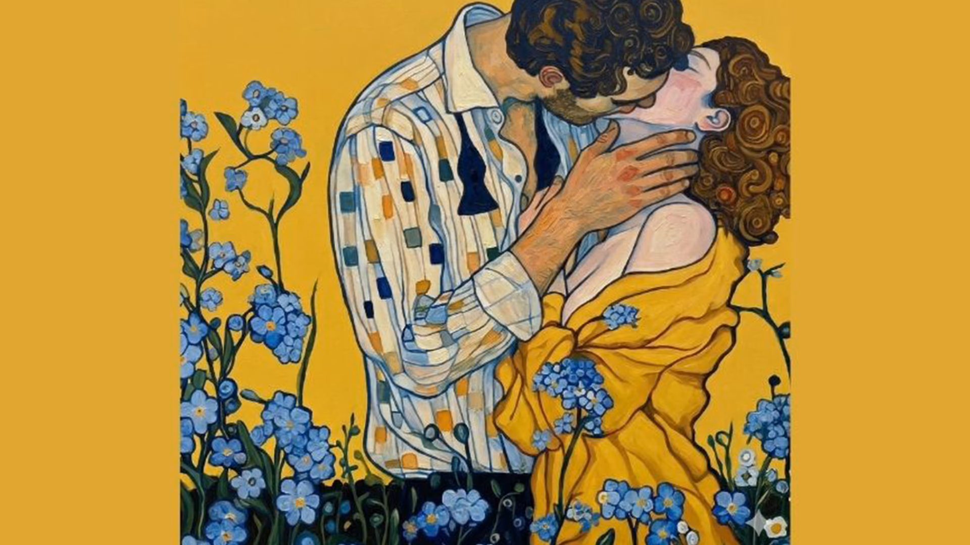 Resim - Klimt Modern Kiss