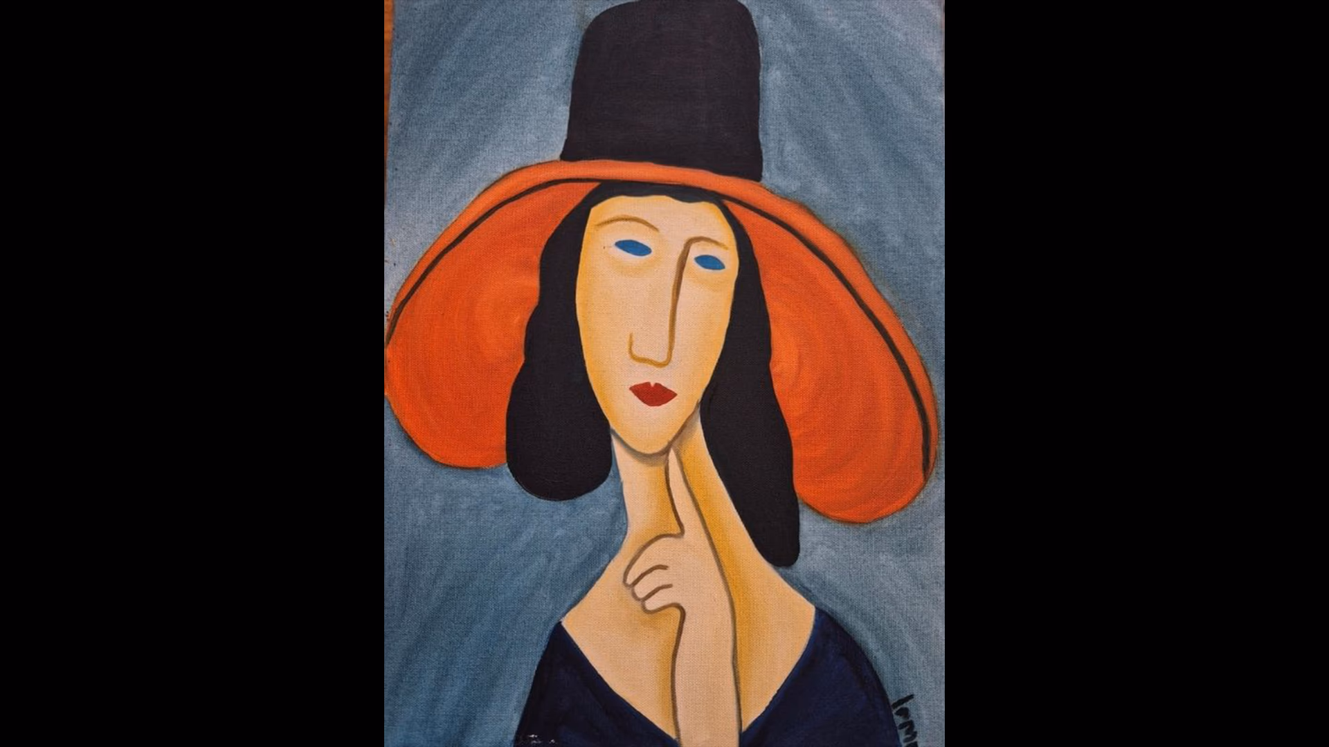 Resim - MODIGLIANI - Portrait of Jeanne Hebuterne