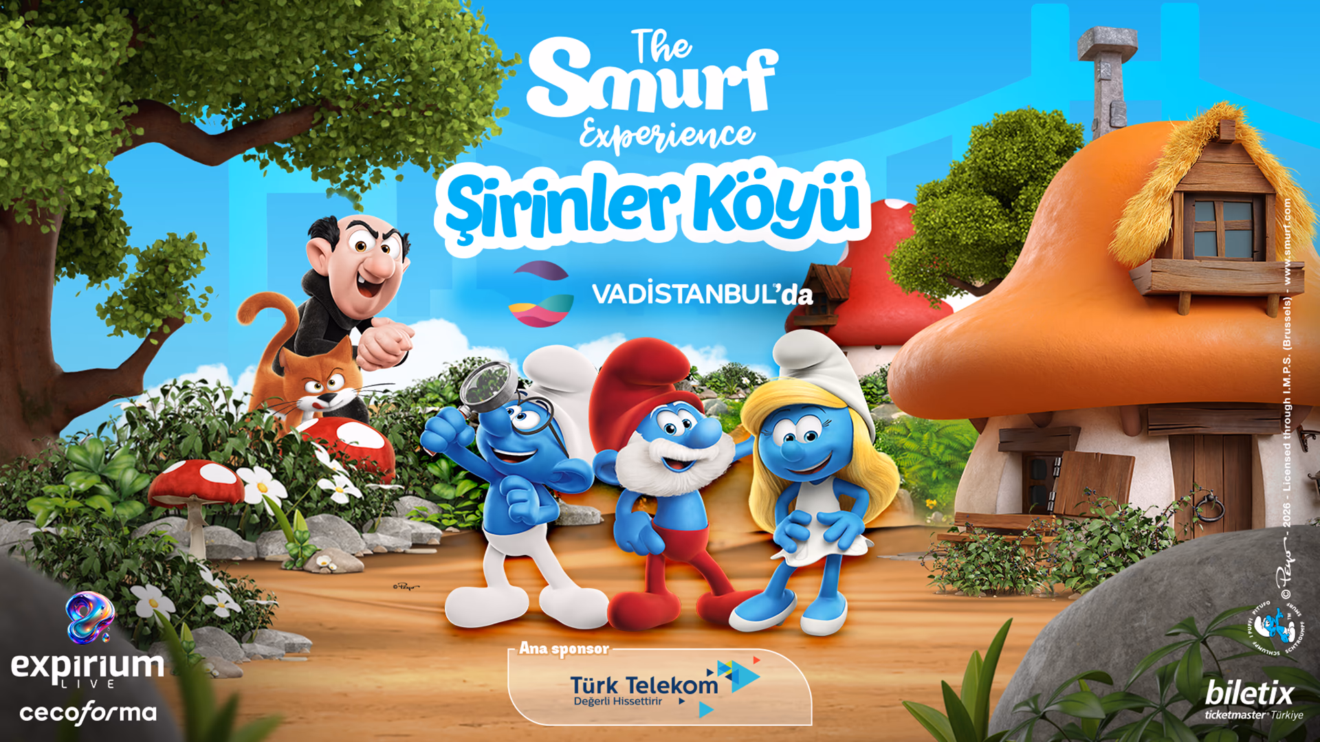 The Smurf Experience - Şirinler Köyü (Hafta Sonu) etkinlik afişi