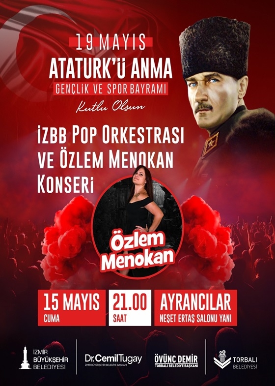 19 Mayıs Atatürk'ü Anma Gençlik ve Spor Bayramı Özlem Menokan Konseri