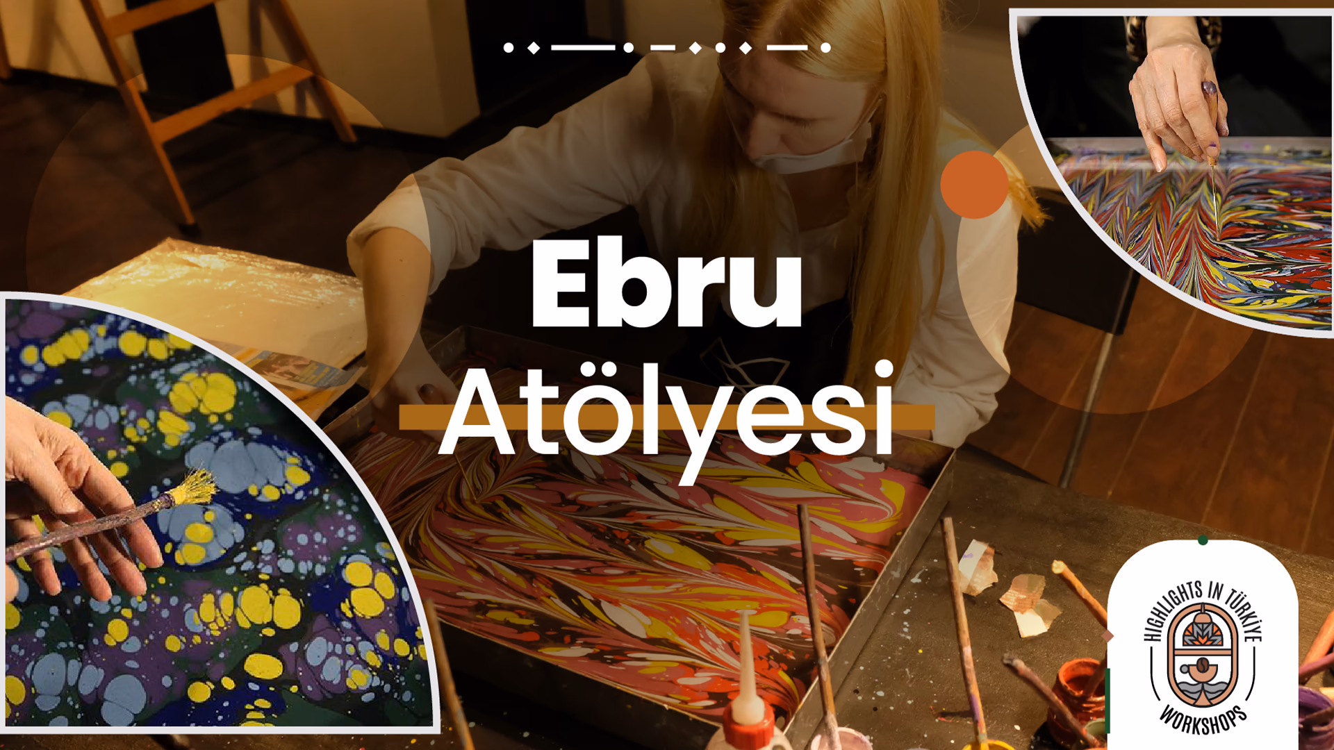 Ebru Atölyesi etkinlik afişi
