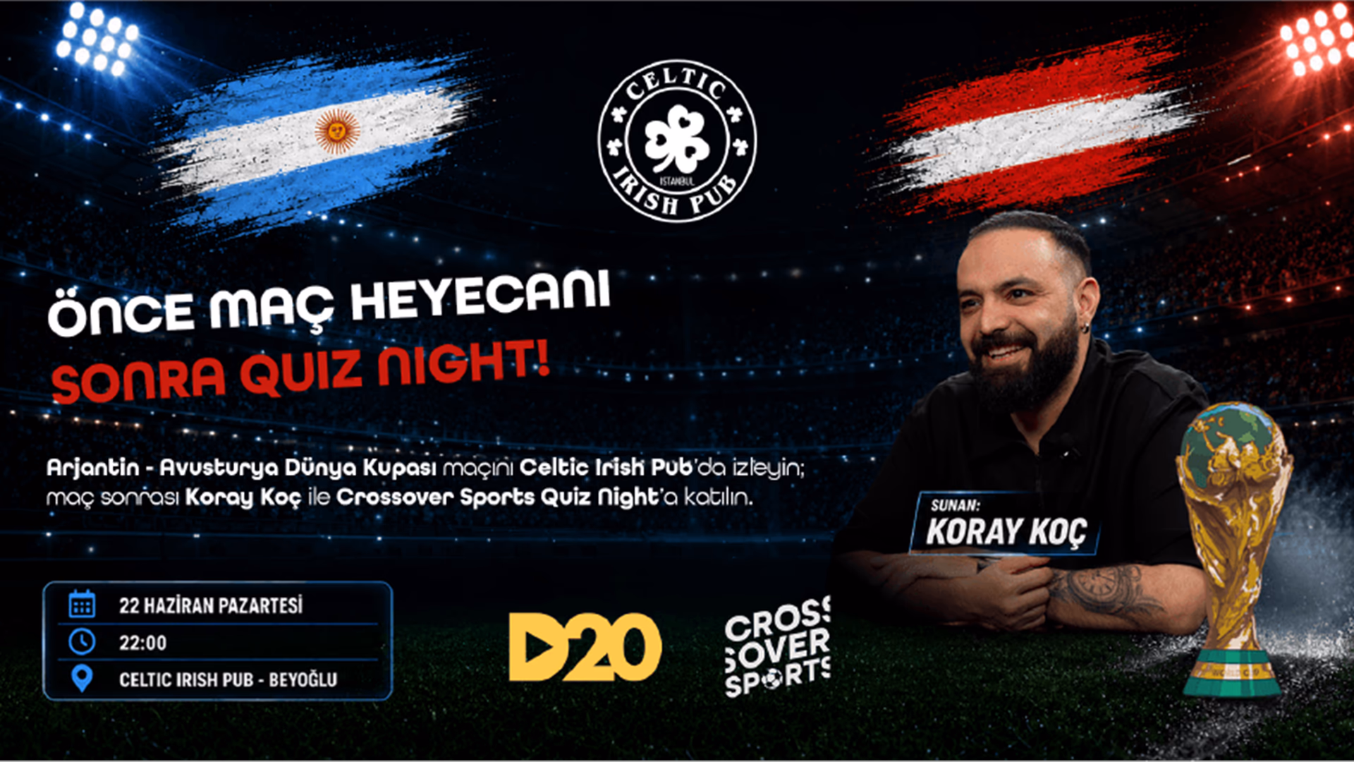 Koray Koç ile Crossover Sports Quiz Night