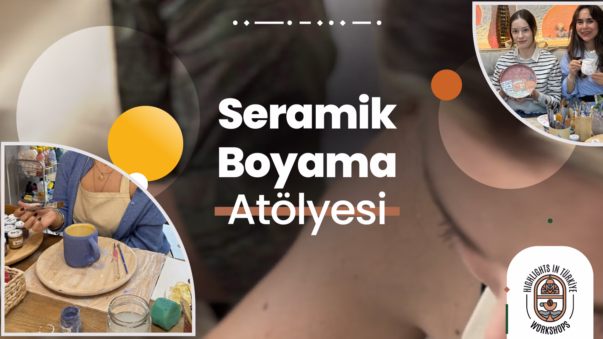 Seramik Boyama Atölyesi etkinlik afişi