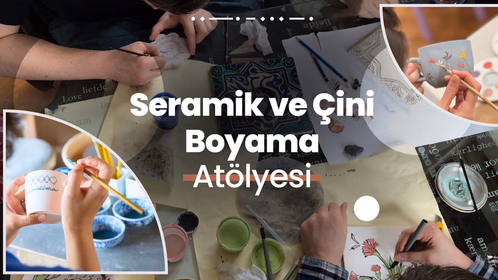 Seramik ve Çini Boyama Atölyesi etkinlik afişi