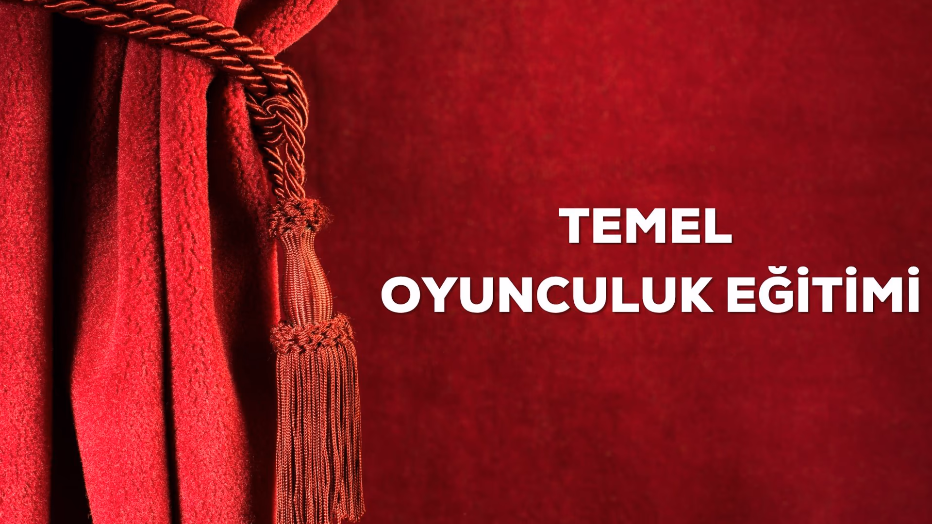 Temel Oyunculuk Eğitimi etkinlik afişi