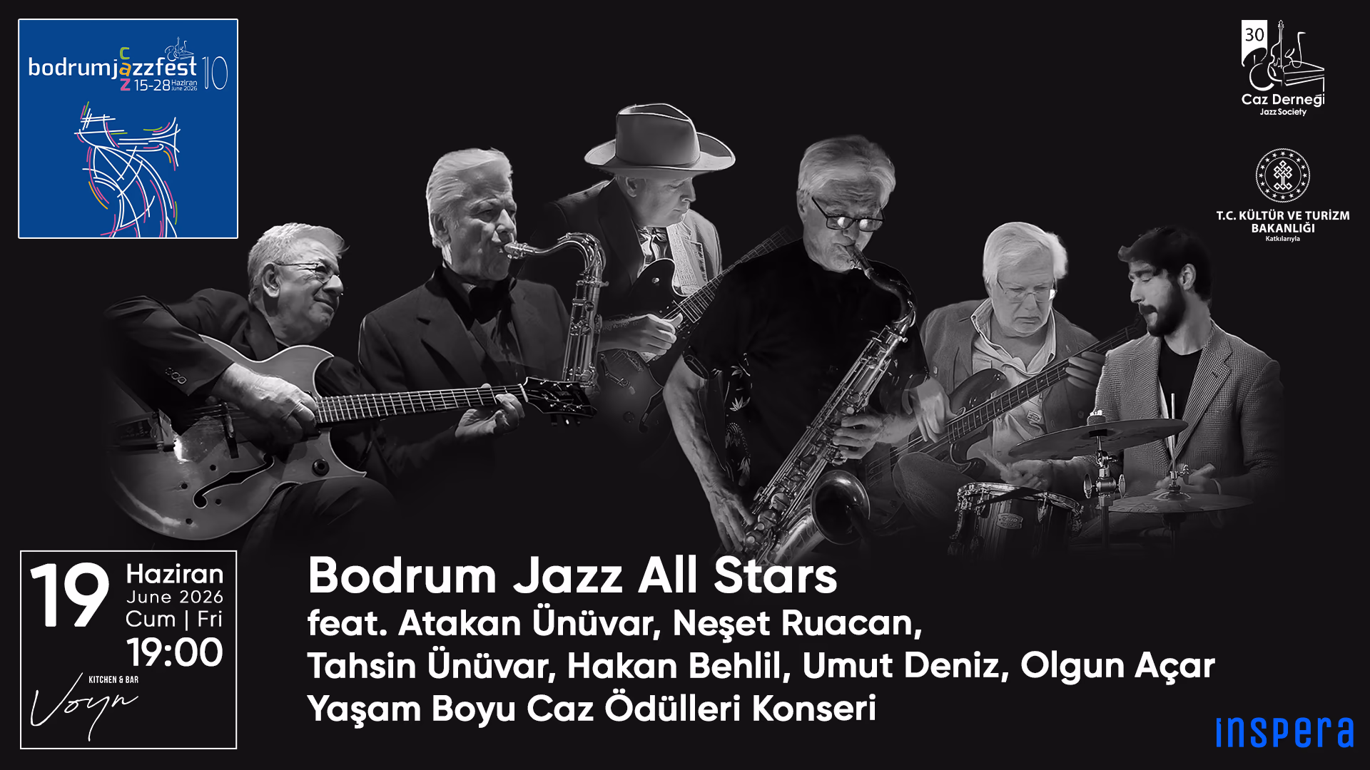 Yaşam Boyu Caz Ödülleri: Bodrum Jazz All Stars feat. Atakan Ünüvar