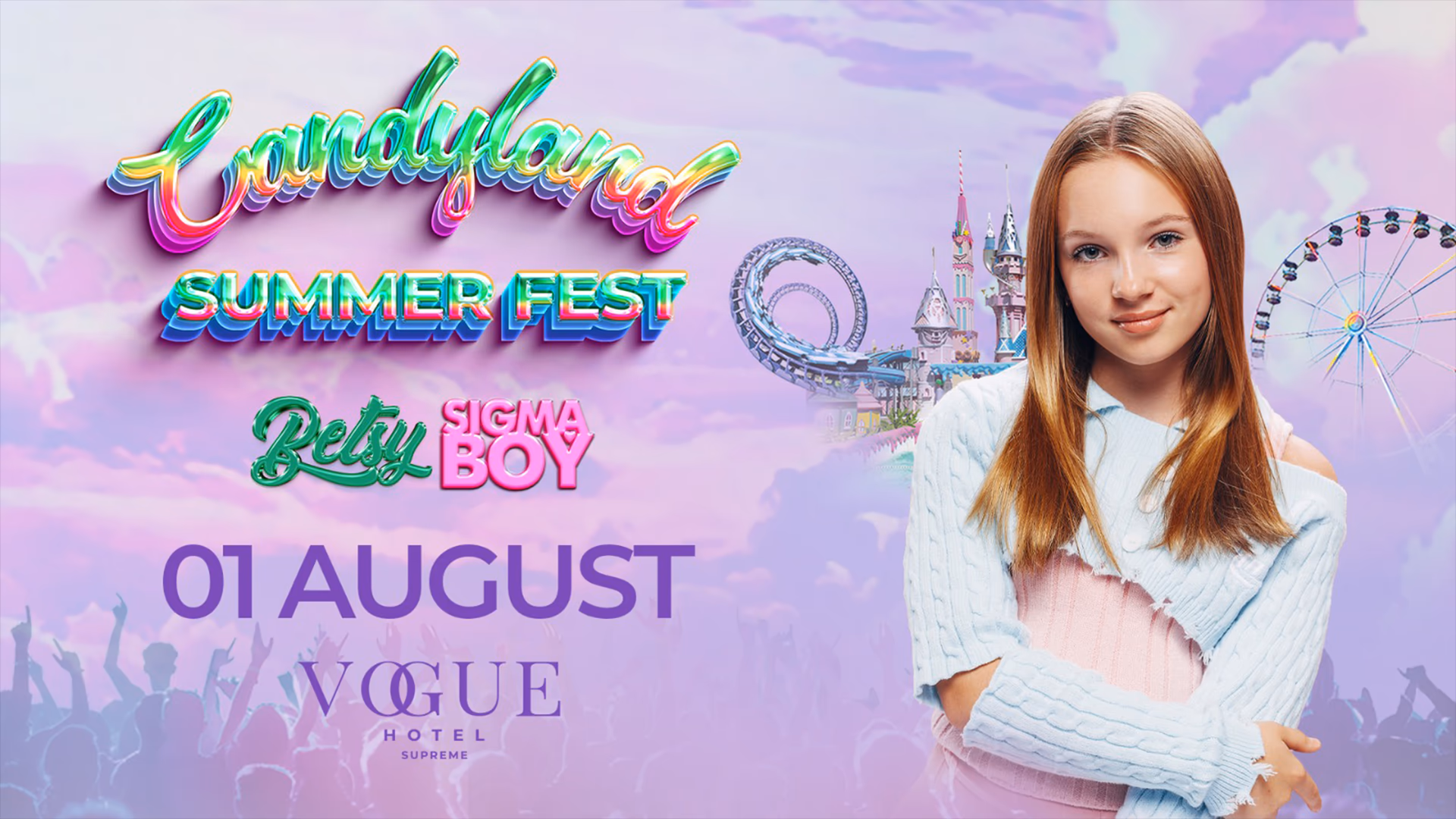 Candyland Bodrum Yaz Festivali Betsy etkinlik afişi