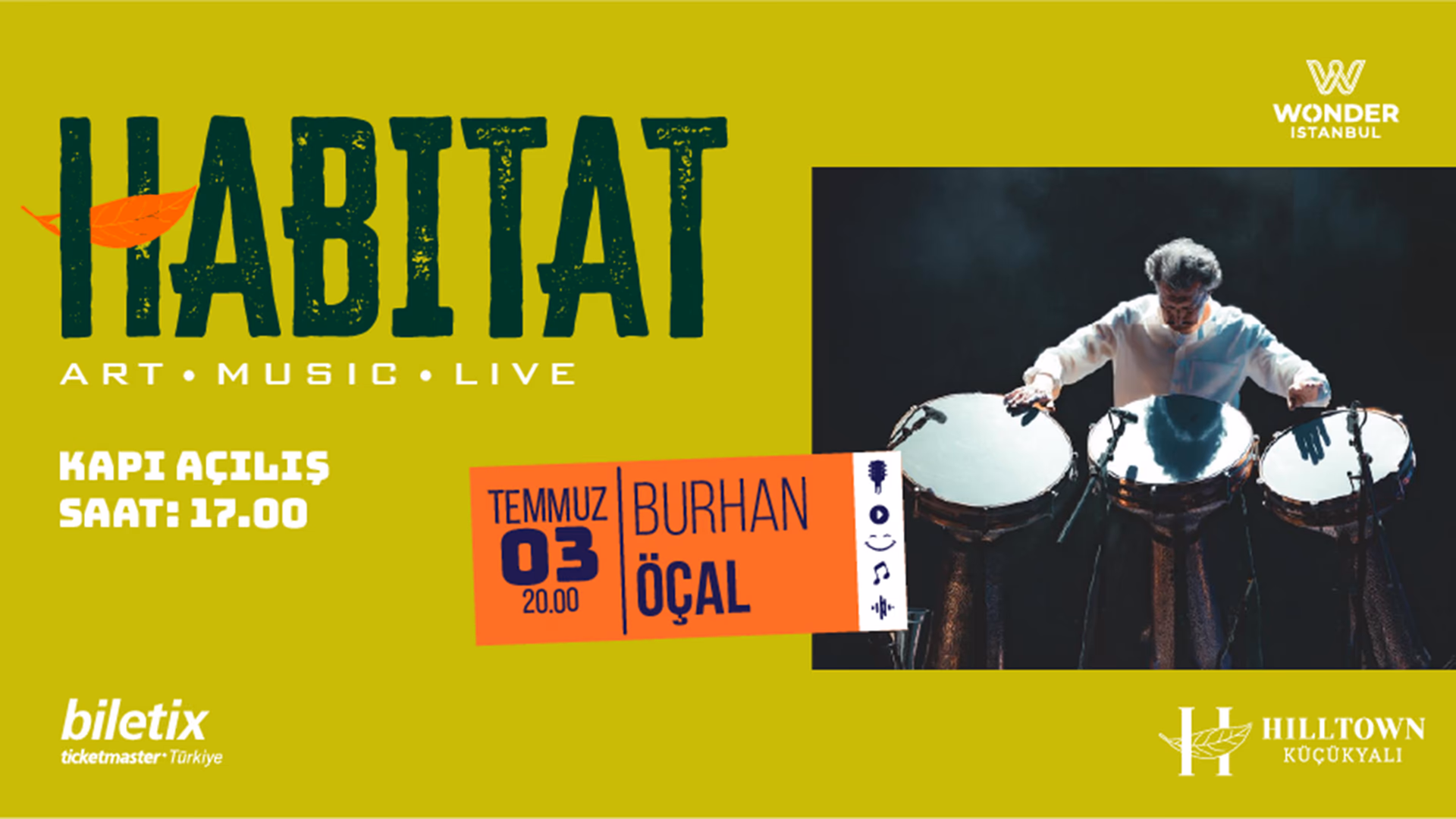HABITAT Art Music Live: Burhan Öçal - Ayşegül Aldinç ft. Neco
