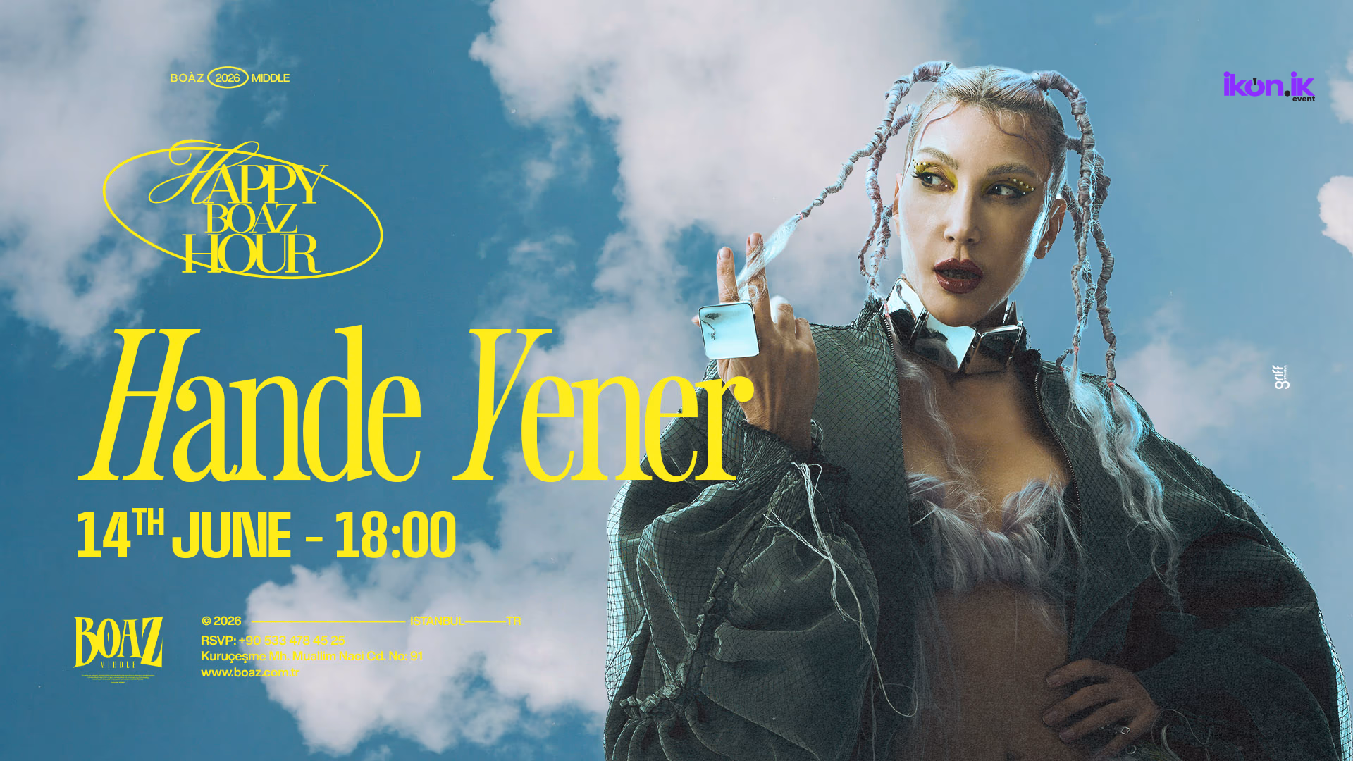 Hande Yener etkinlik afişi