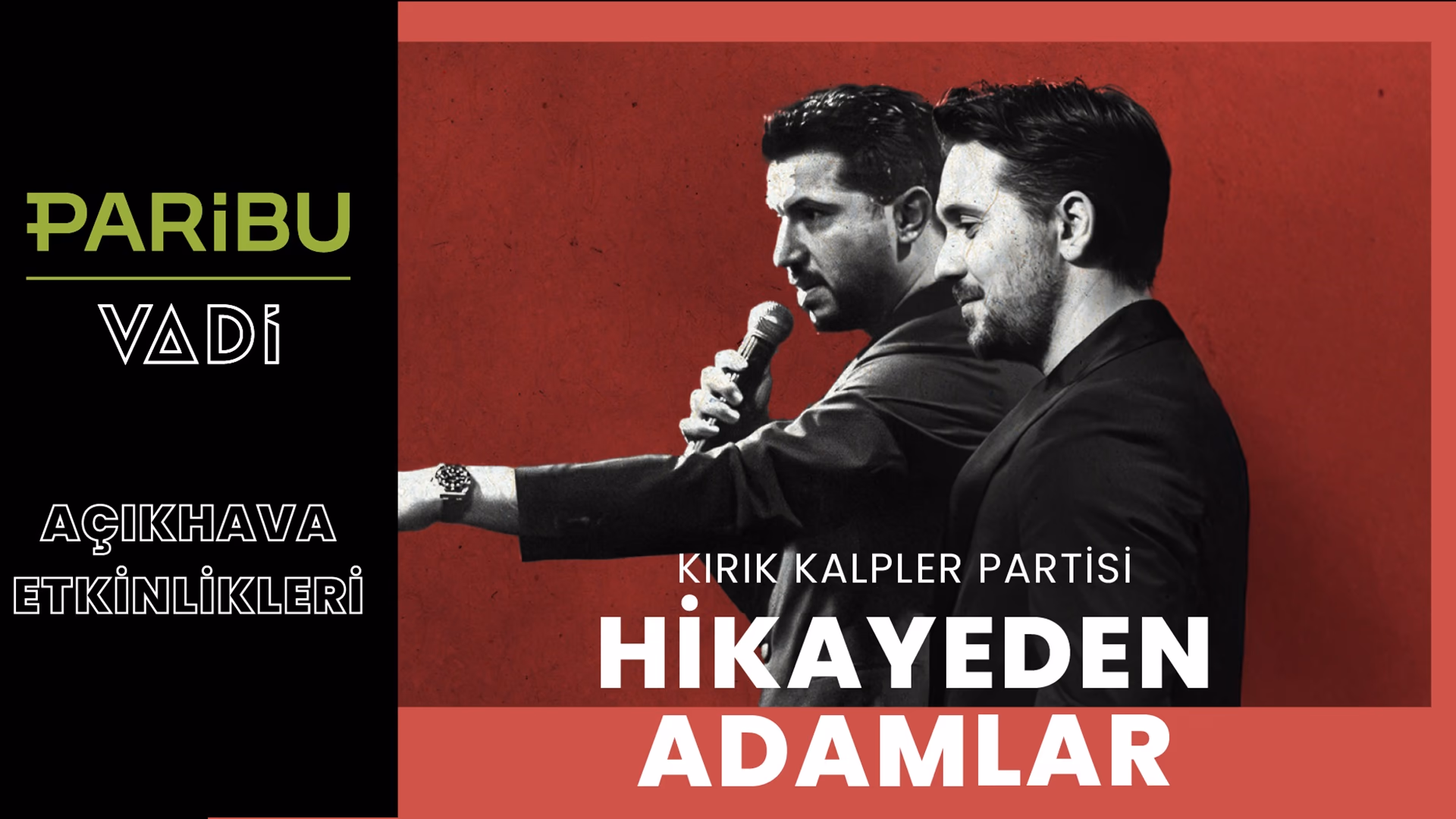 Hikayeden Adamlar etkinlik afişi