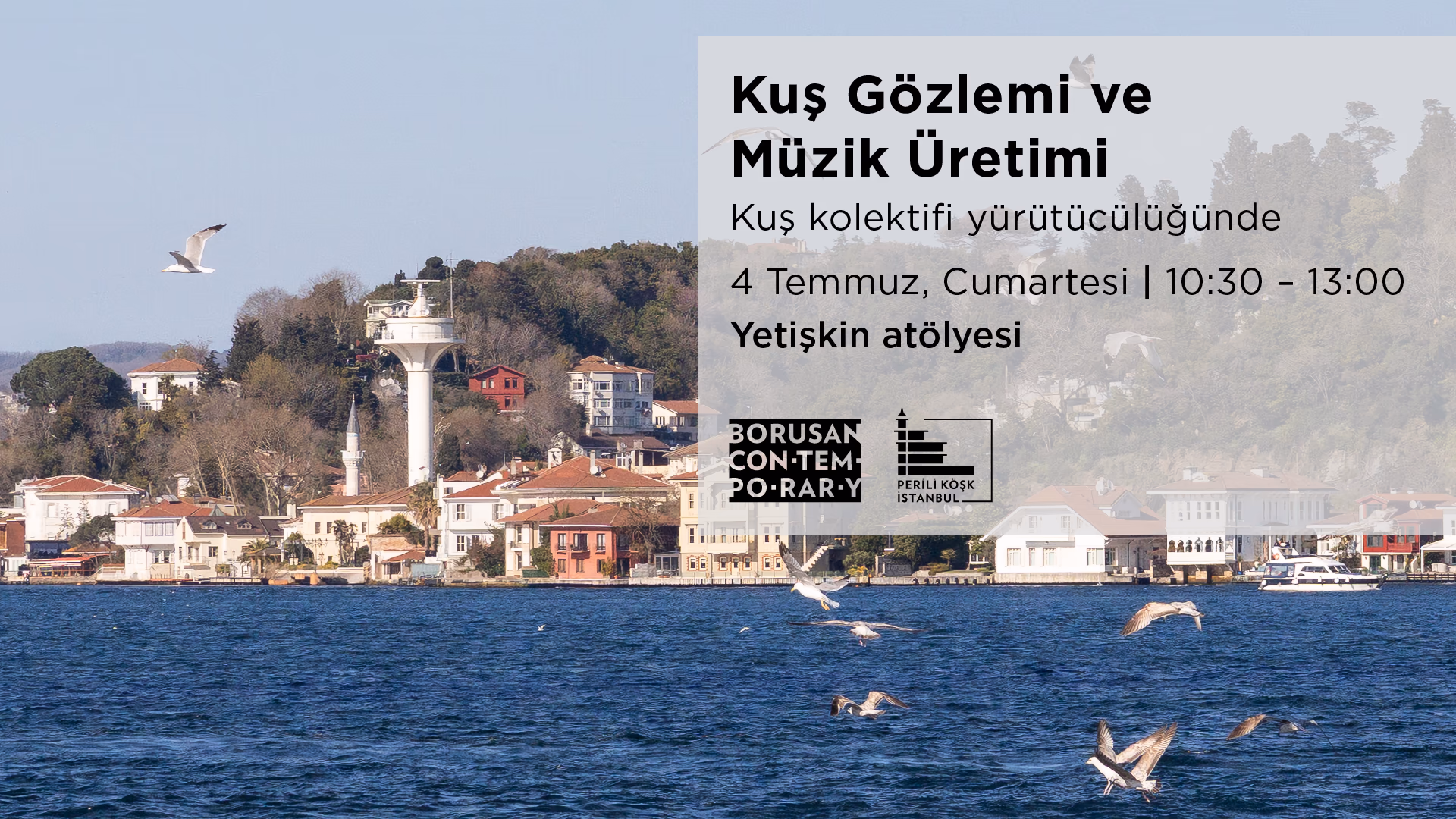Kuş Gözlemi ve Dijital Müzik Üretim (Yetişkinlere Yönelik Atölye)