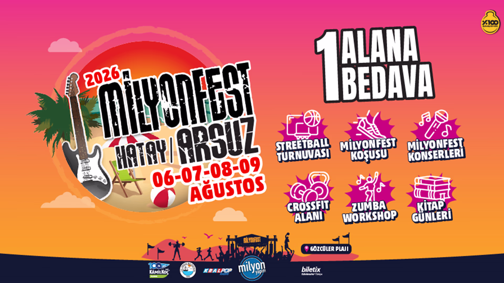 MilyonFest Arsuz 2026 - Vip Kombine