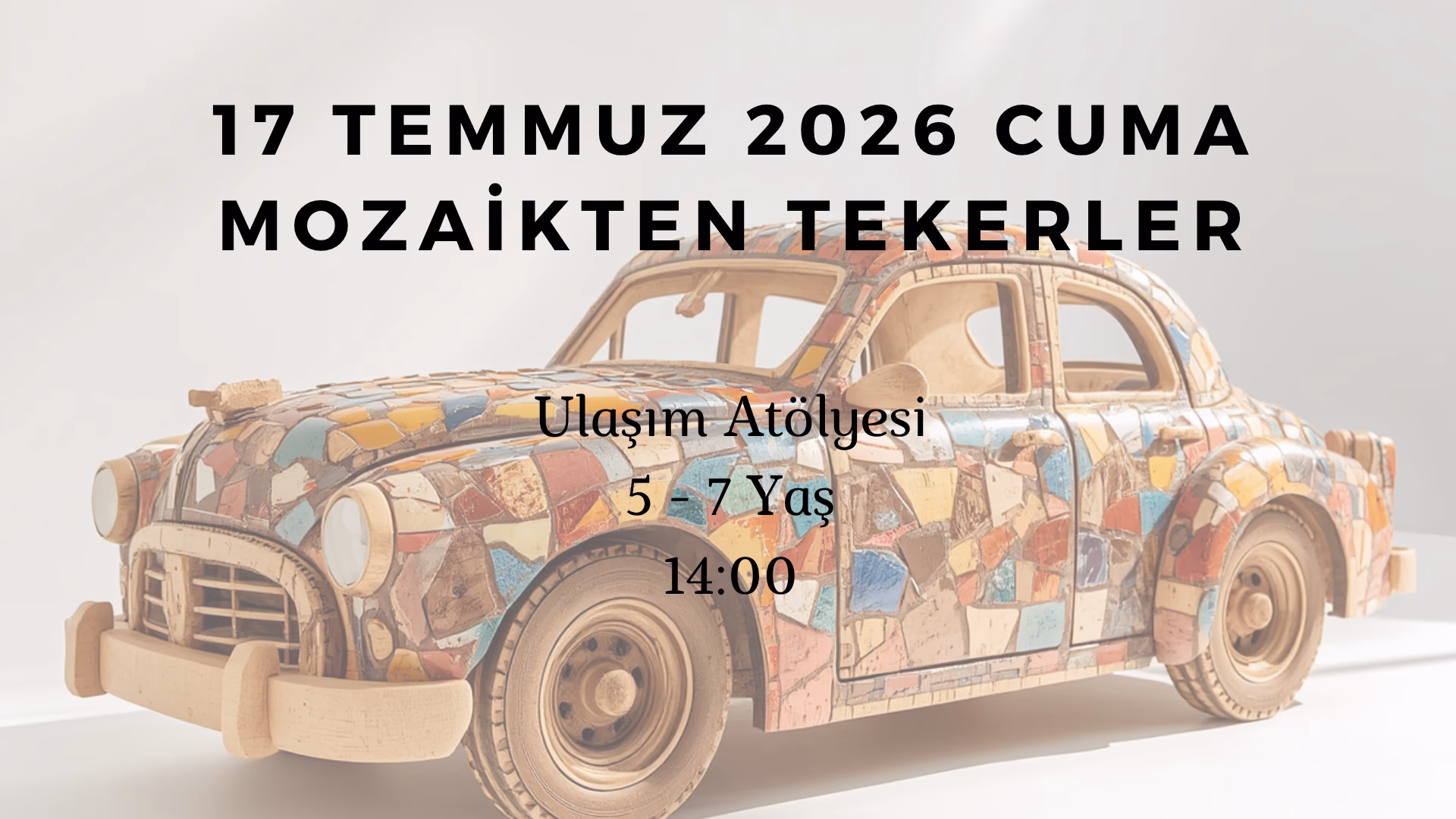Mozaikten Tekerler 5-7 Yaş