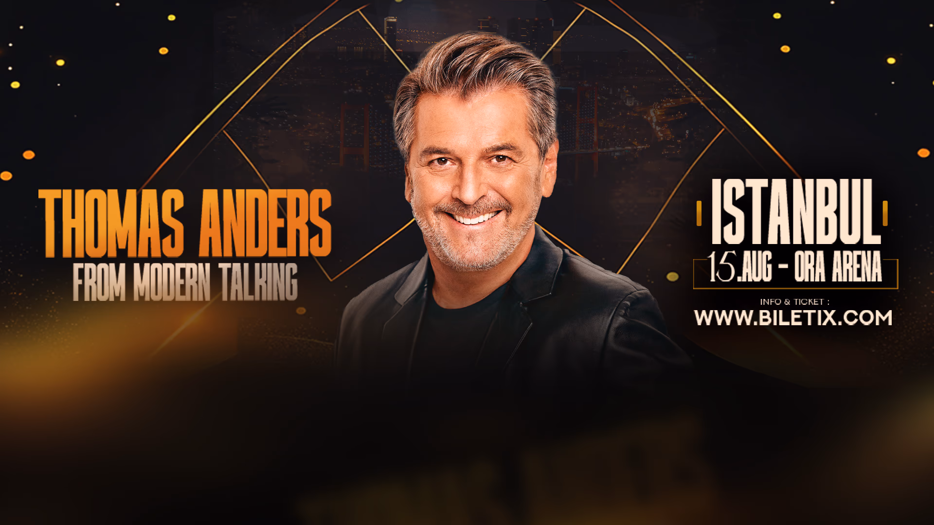 Thomas Anders from Modern Talking etkinlik afişi