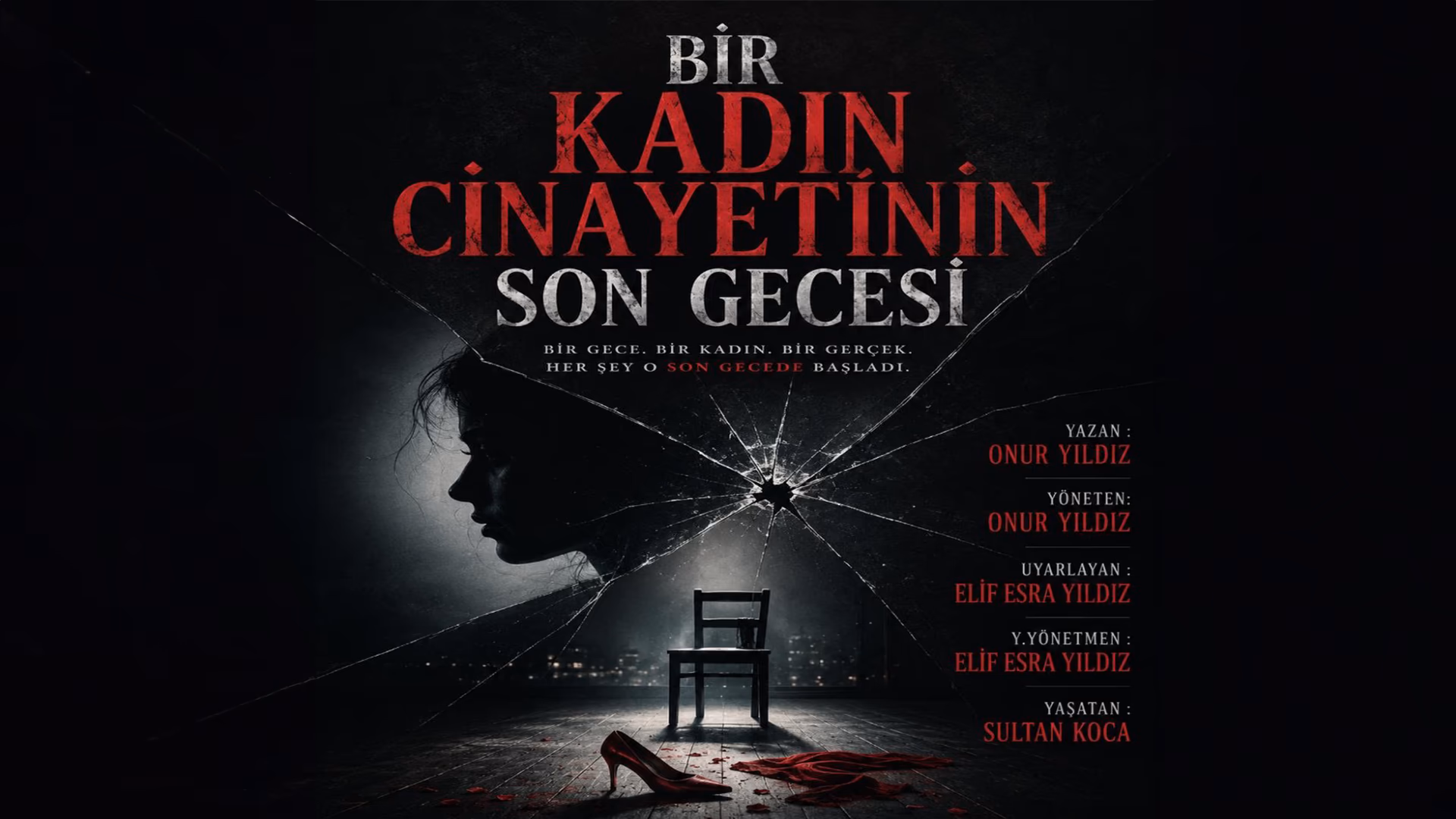 Bir Kadın Cinayetinin Son Gecesi etkinlik afişi