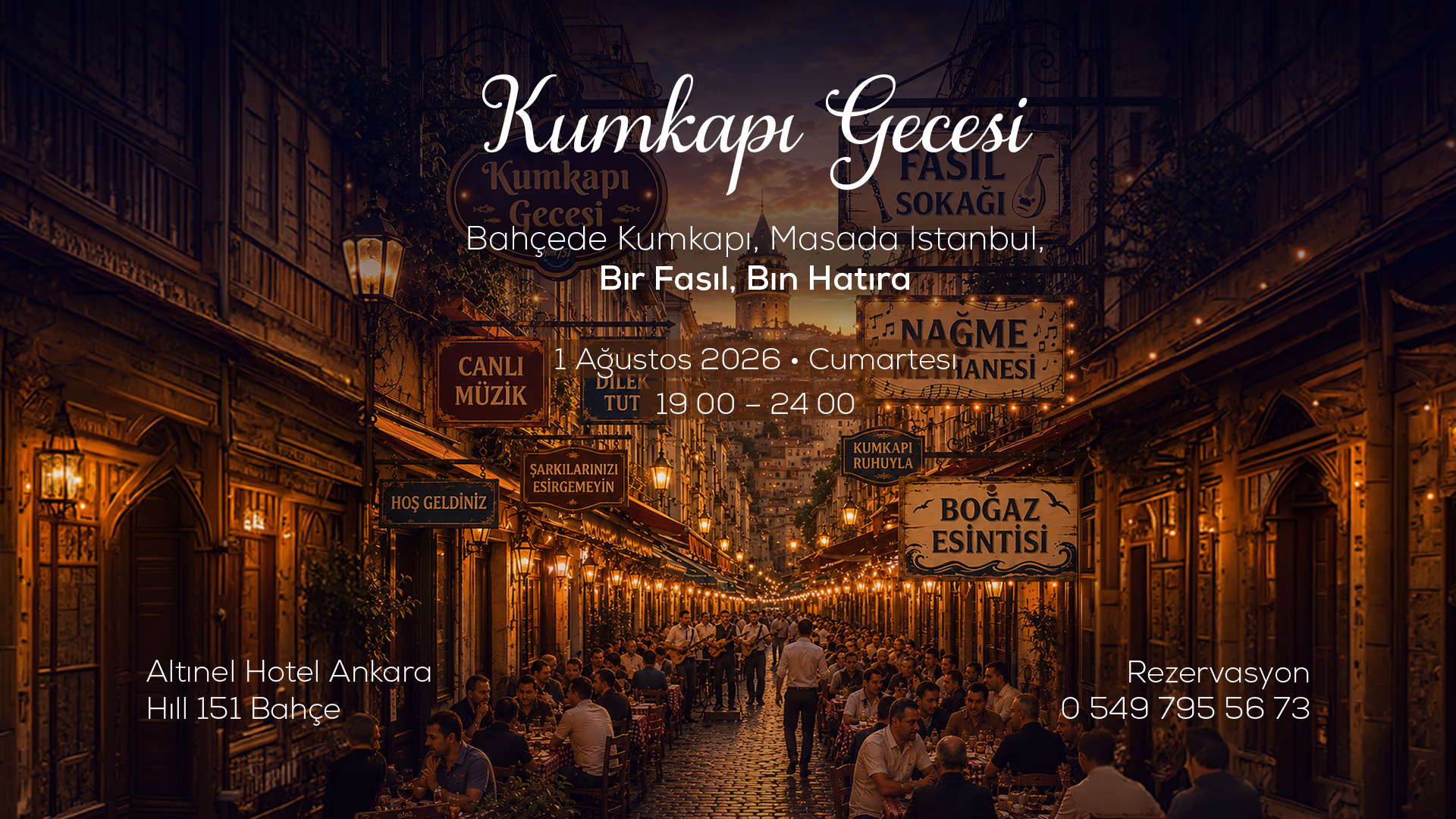 Kumkapı Gecesi - Bahçede Kumkapı, Masada İstanbul - Bir Fasıl, Bin Hatıra
