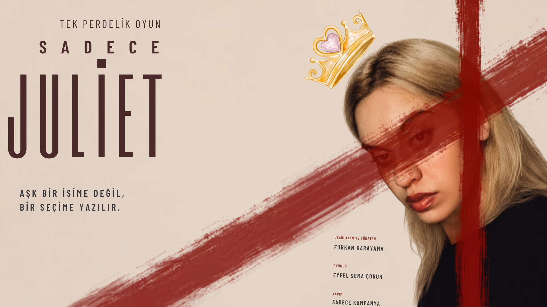 Sadece Juliet etkinlik afişi