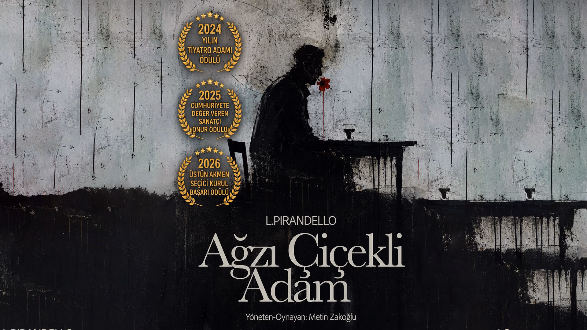 Ağzı Çiçekli Adam etkinlik afişi