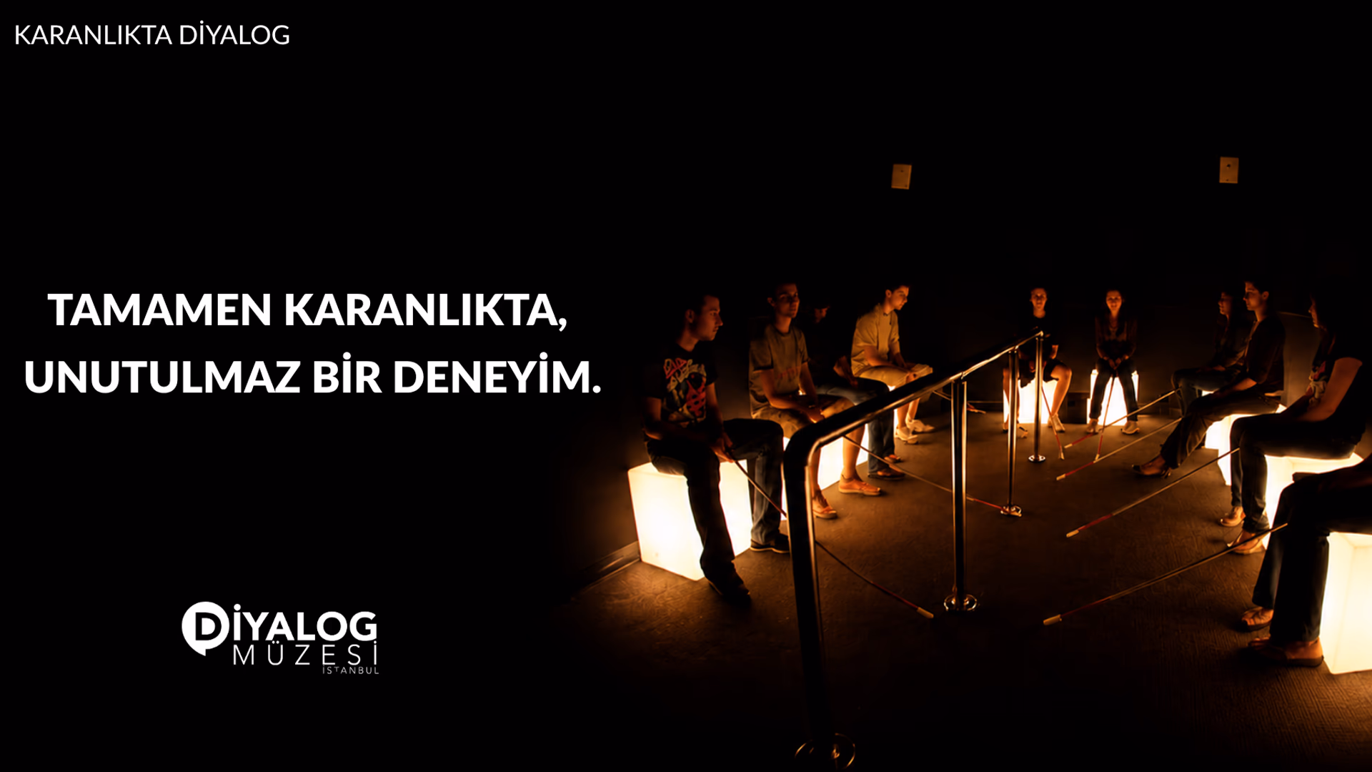 Karanlıkta Diyalog etkinlik afişi