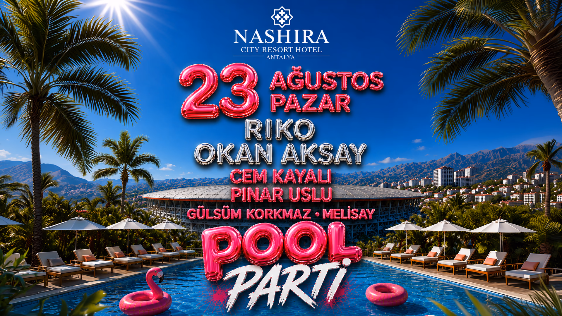 Nashira City Resort Hotel Pool Party