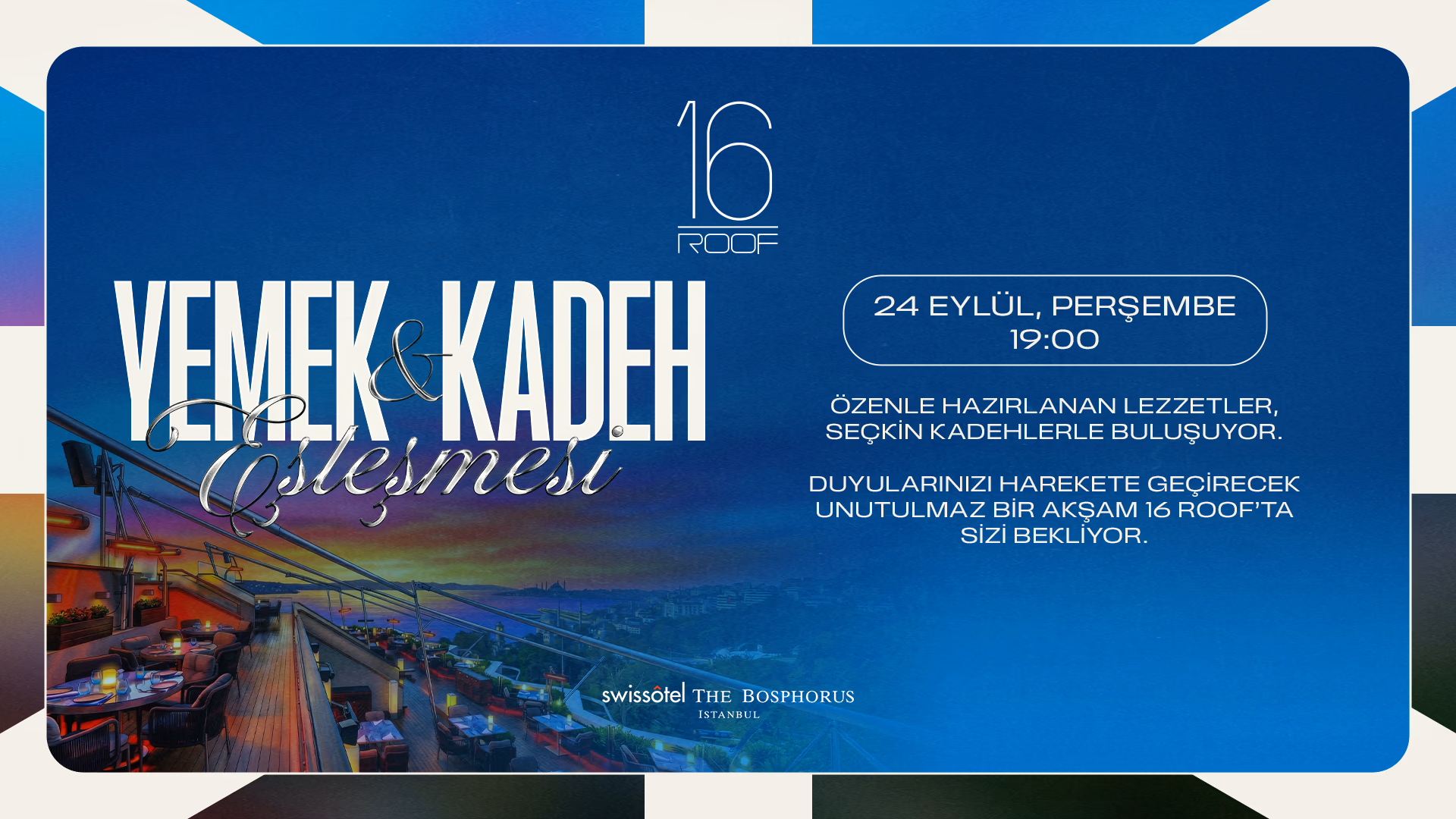 5 Aşamalı Gastronomi ve Kadeh Eşleşmesi -  Özel Menü & Tadım