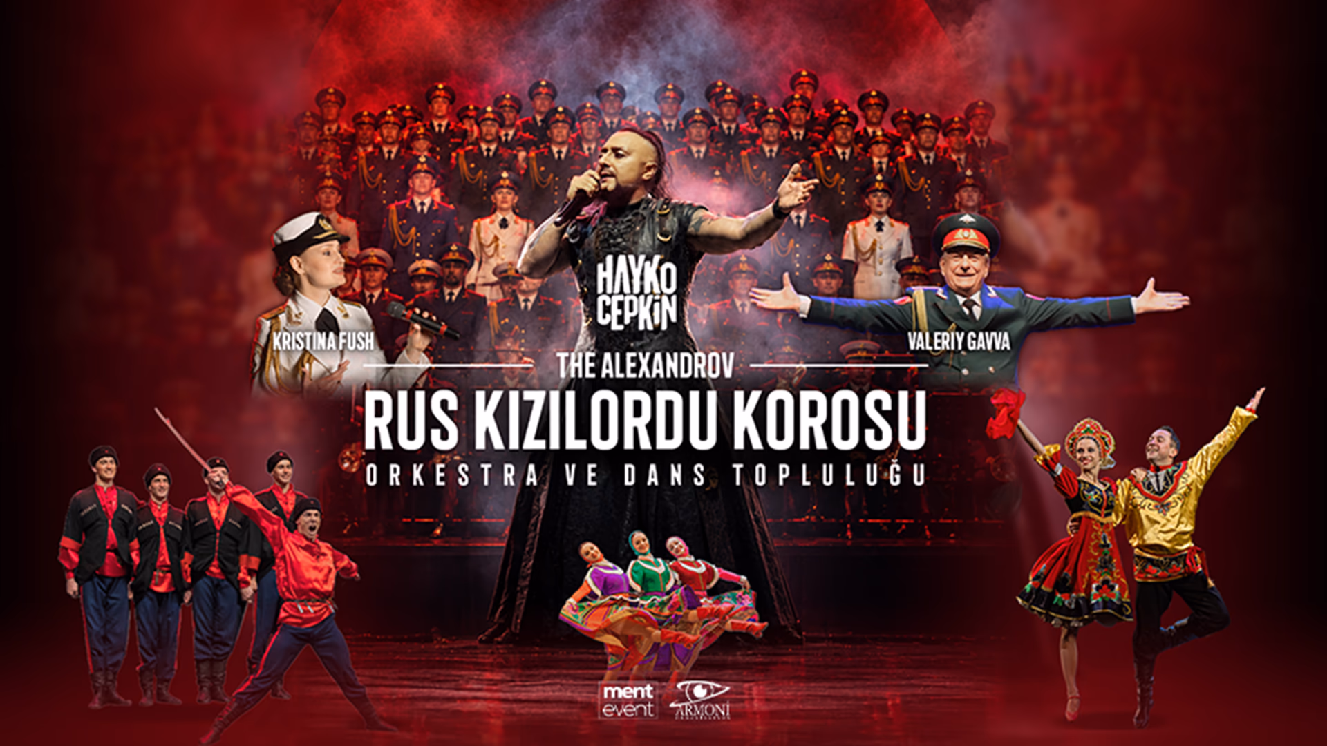 Aleksandrov Rus Kızılordu Korosu ve Dans Topluluğu İle Hayko Cepkin Konserleri