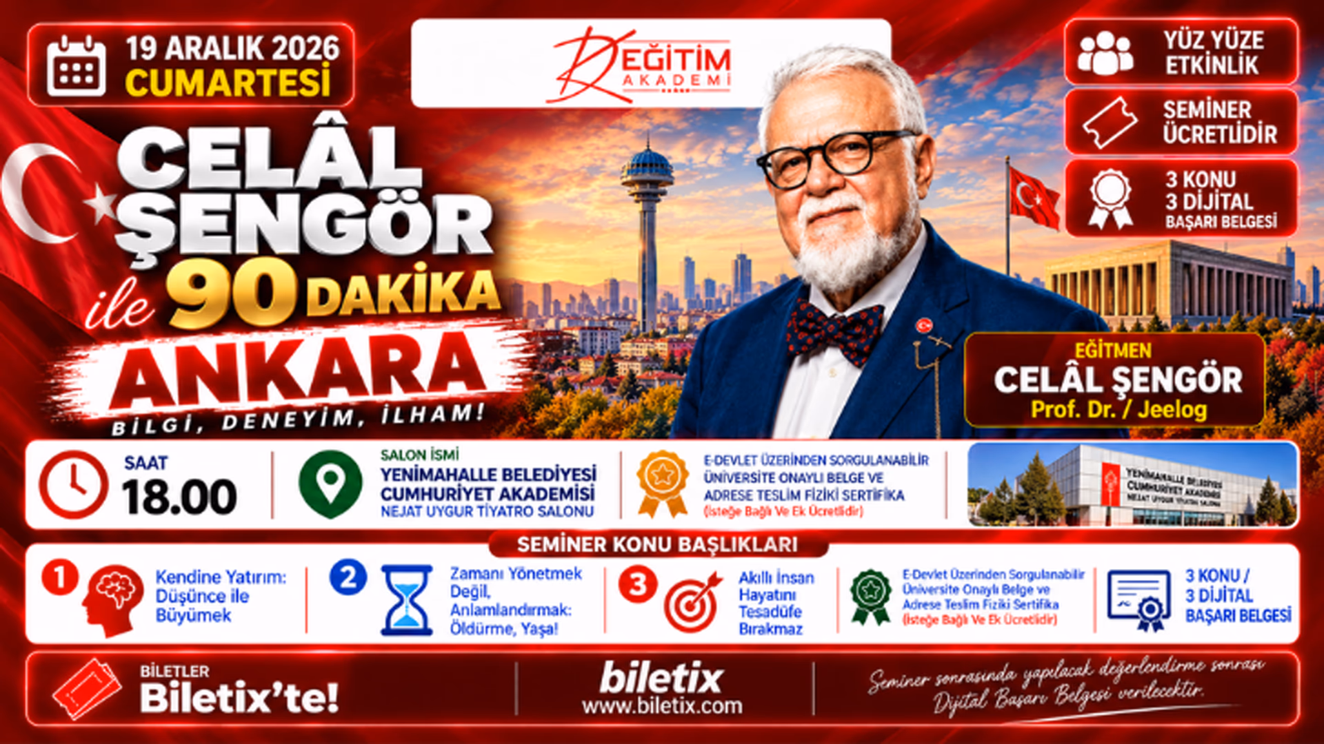 Celal Şengör ile 90 Dakika - Ankara