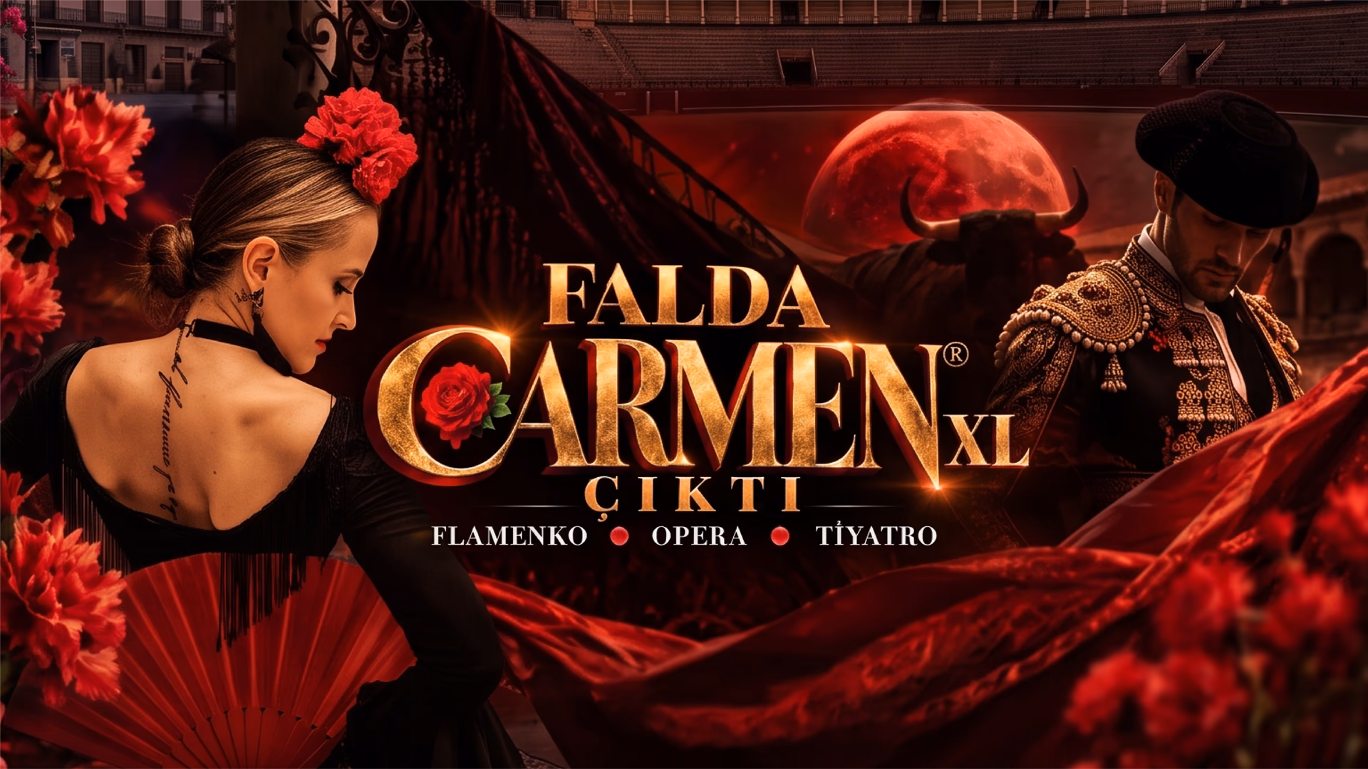 Falda CARMEN Çıktı XL Müzikali